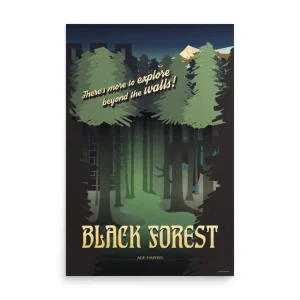 printful2 Age of Empires Black Forest Travel Poster Fashion