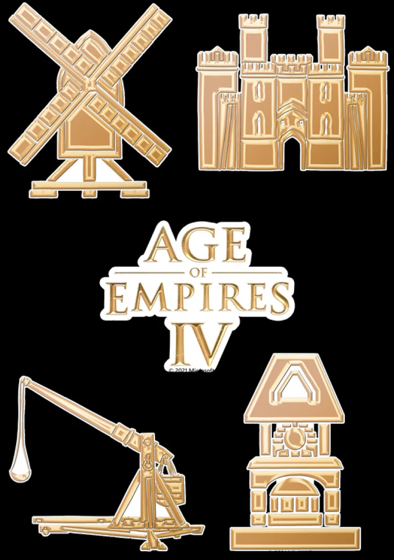 printful2 Age of Empires IV Sticker Sheet Online