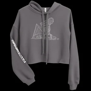 printful2 As Dusk Falls Desert Dream Women's Crop Hoodie Flash Sale