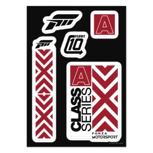 printful2 Forza Motorsport Class Series A Decal Sticker Sheet Cheap