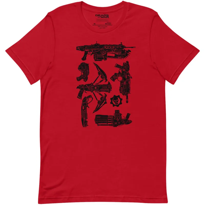 printful Gears of War Weapon Cover System T-Shirt Sale