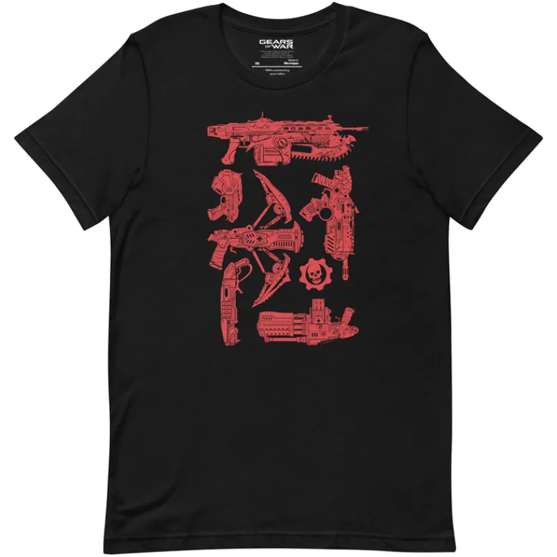 printful Gears of War Weapon Cover System T-Shirt Sale