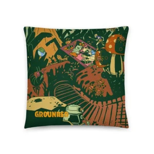 printful2 Grounded Shoe Print Throw Pillow Best Sale