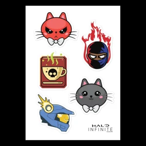 printful2 Halo Infinite Emblems Sticker Sheet Fashion
