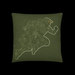 printful2 Halo Infinite Sprinting Master Chief Throw Pillow Hot