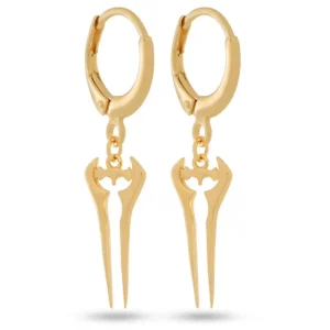 king-ice Halo x King Ice - Sterling Silver Energy Sword Hanging Earrings Cheap