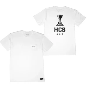 dotexe HCS Trophy White Pocket Tee Cheap