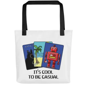 printful2 Microsoft Solitaire "It's Cool To Be Casual" Tote Bag Online