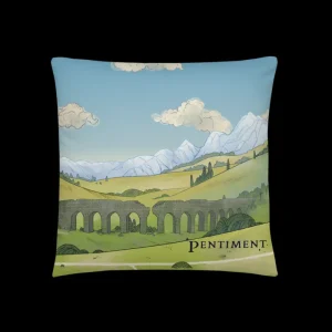 printful2 Pentiment Meadow Throw Pillow Flash Sale