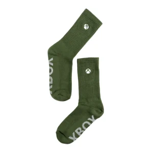 vp-dotexe Xbox Essentials Olive Crew Socks Best