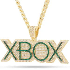 king-ice Xbox x King Ice - Emerald Xbox Logo Necklace Sale