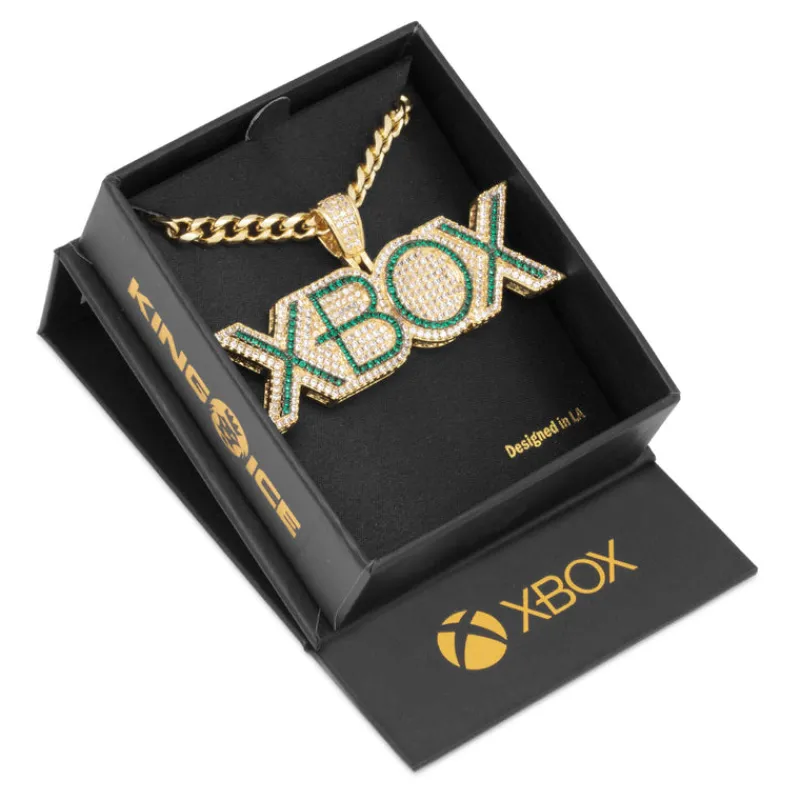 king-ice Xbox x King Ice - Emerald Xbox Logo Necklace Sale