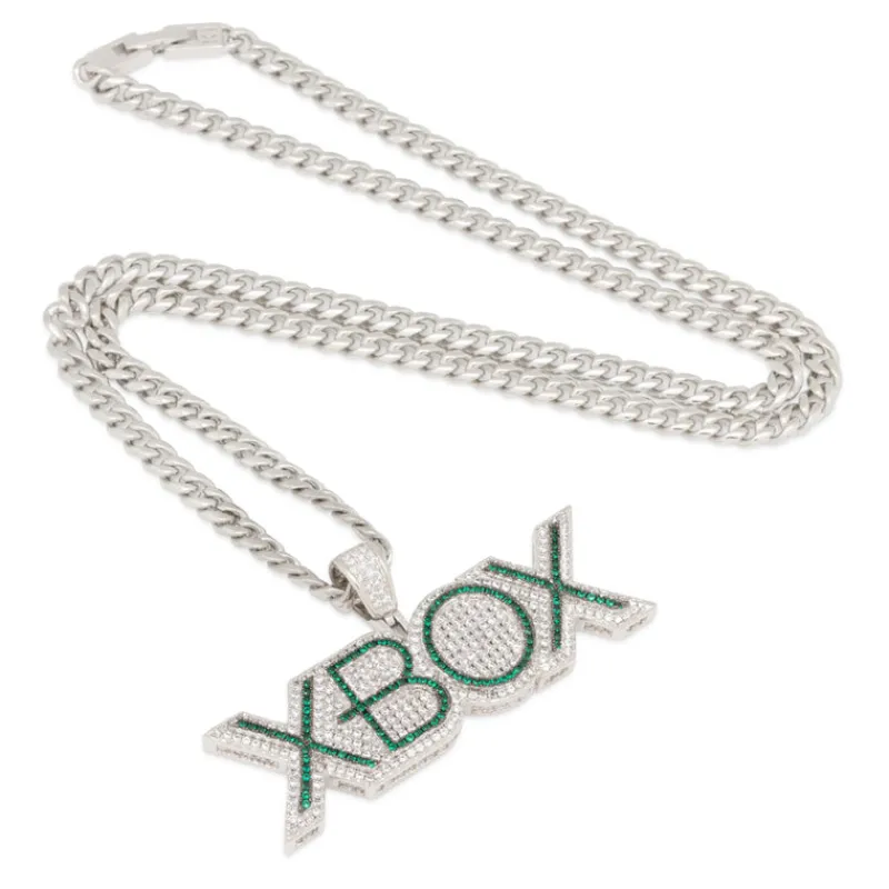 king-ice Xbox x King Ice - Emerald Xbox Logo Necklace Sale